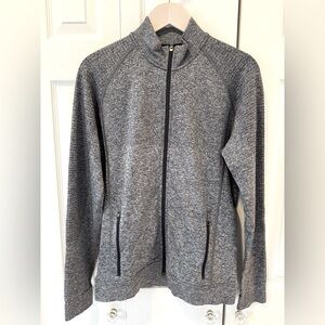 Lululemon Engineered Warmth Jacket in Black and White (Size M).